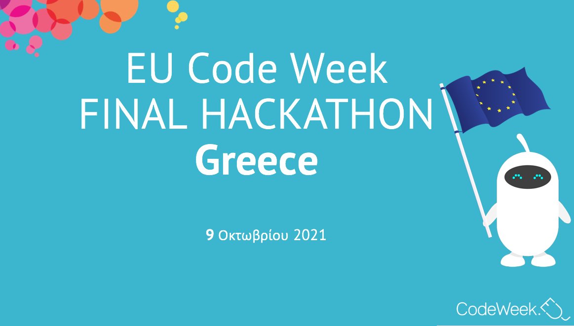 anatheodor's tweet photo. We started! Good luck to all the participating teams! #CodeWeek_GR #Hackathon_Greece https://t.co/WXPWUBOtnO