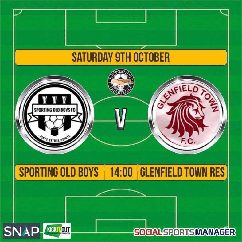 Today’s Industrial Laundry Equipment League 1 fixtures .. (2pm KO’s)
@Allextonseniors Res v <a href="/F_A_F_C/">Fleckney Athletic Football Club</a> Res
<a href="/Magna73FC/">Magna 73 FC</a> Res v <a href="/ClubBroughton/">Broughton Rangers Football Club</a> 
<a href="/RothleyFC/">Rothley Imperial FC</a> Res v <a href="/woodhouseimpsfc/">Woodhouse Imperial Football Club</a> 
<a href="/sporting_old/">Sporting Old Boys Vets</a> v <a href="/Glenfieldtown/">Glenfield Town FC</a> Res