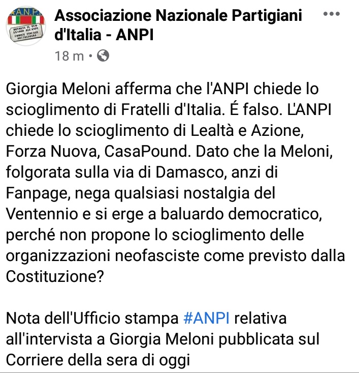 Anpinazionale's tweet image. Attendiamo una risposta