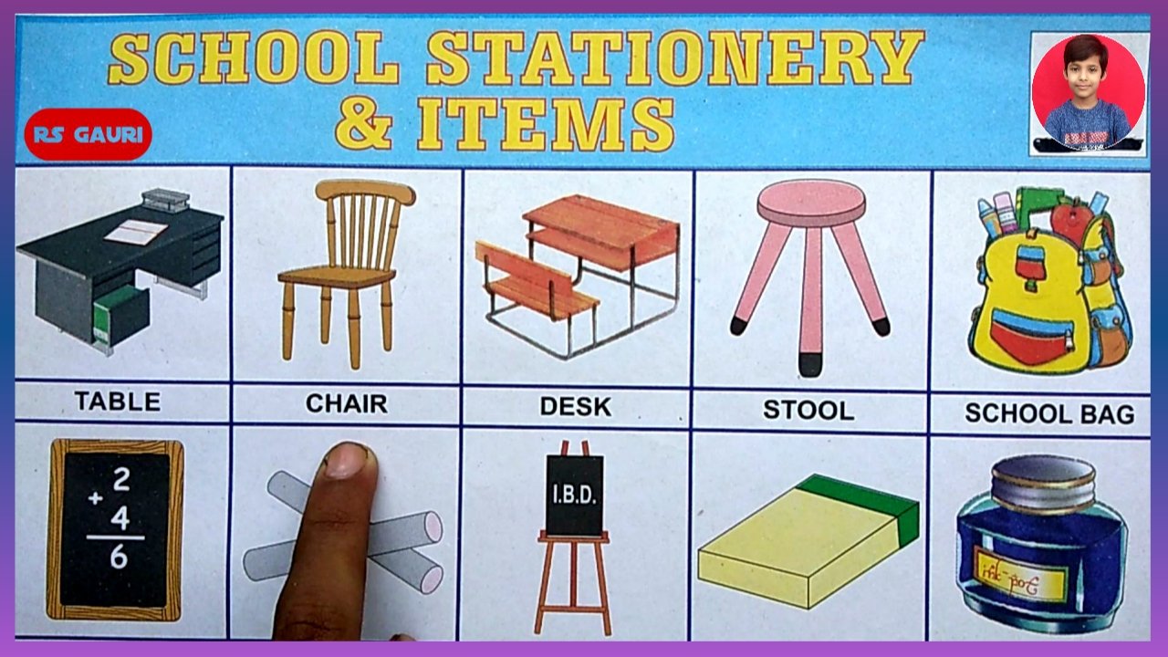 Stationery Items Names