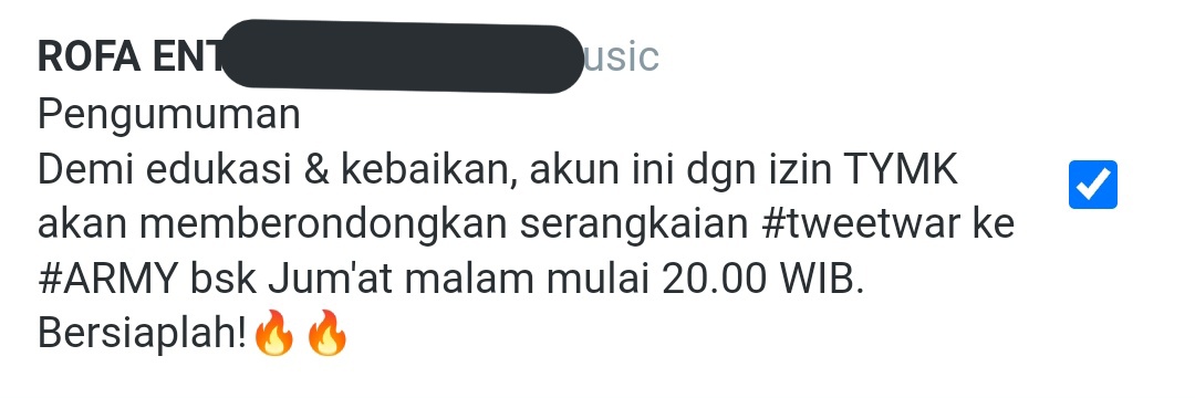 Ding Dong 🔔🔔🔔

Kalian pasti tahu harus melakukan apa,  tetapi Mimin minta tolong, jangan komentar, membagikan yang sifatnya interaksi. 

Stop memberikan perhatian kita kepada akun tersebut. Oke 👍🏻

x.com/rofa_music?t=9…