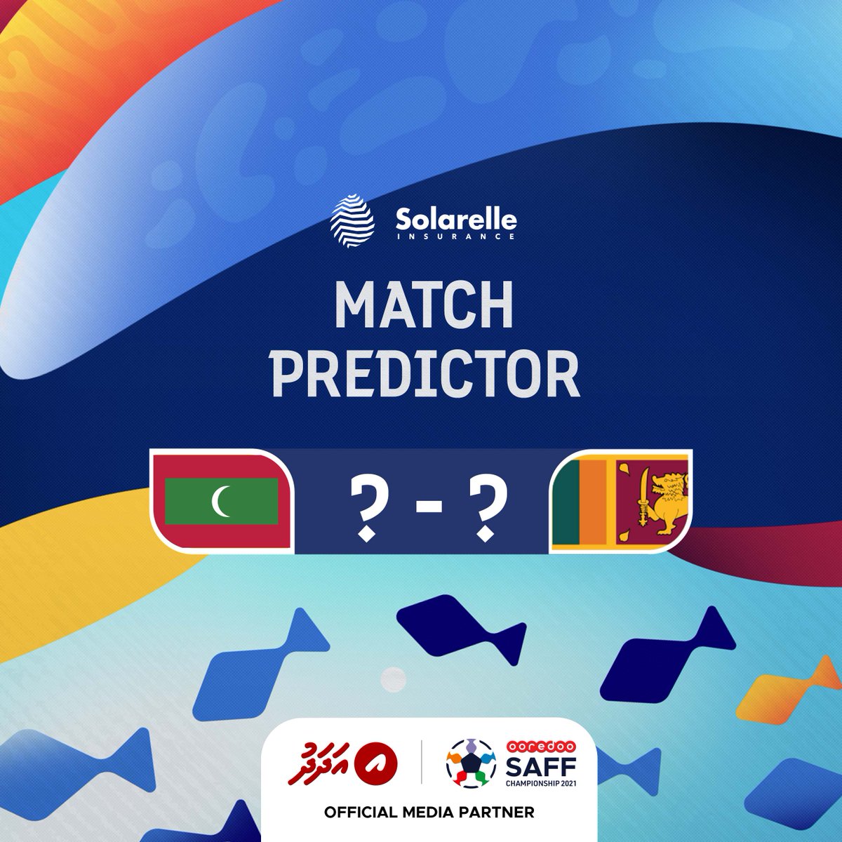 🇲🇻🇱🇰 Score prediction time! 🔮

Predict the score of this match and win a Comprehensive Motor Insurance package by <a href="/SolarelleIns/">Solarelle Insurance</a>.

✔️ Follow <a href="/AdhadhuMV/">Adhadhu</a> 
✔️ Reply with your prediction before kick-off ⚽
✔️ Retweet this

#SAFFChampionship2021