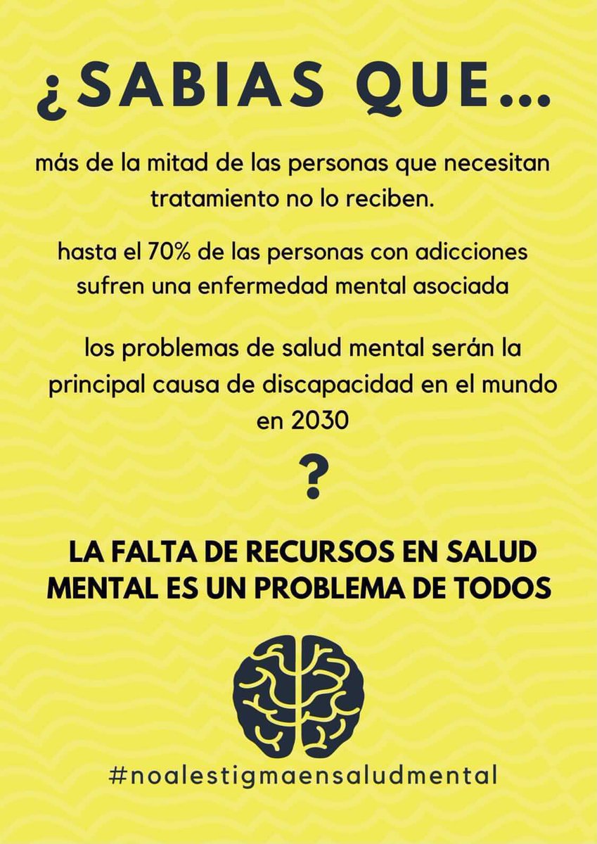 AbiHuertas's tweet photo. ¿Conocías estos datos? ¿Aún crees que no es problema de todos? #DiaMundialdelaSaludMental https://t.co/GVAvVN3so5