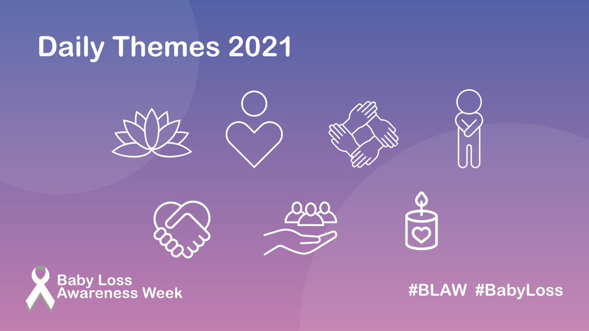 Baby Loss Awareness Week 2021 starts today💖

We want to help anyone affected by pregnancy and baby loss find ways to look after their wellbeing.

Check in each day for tips and conversations about #wellbeing after loss.​

Find out more➡️babyloss-awareness.org/welcome-to-bab…

#BLAW2021 #BLAW