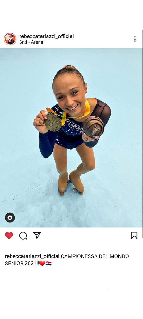 Sandysspizza's tweet photo. Non per dire ma abbiamo anche vinto i Mondiali di pattinaggio artistico!!!
#rebeccatarlazzi #worldskating #artisticskating #skating #rolleskating ❤ https://t.co/dspRkwVoFR