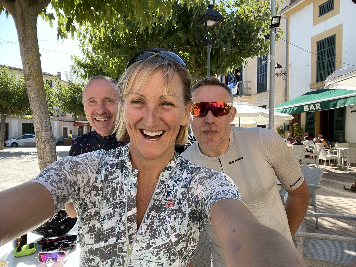 JaneHansom's tweet photo. Great to be riding my new @cervelo bike in the sun ☀️ in Mallorca with @Got_To_Tri @UK_Craft #triathlon #triathloncamp https://t.co/uXUTP7zMwa