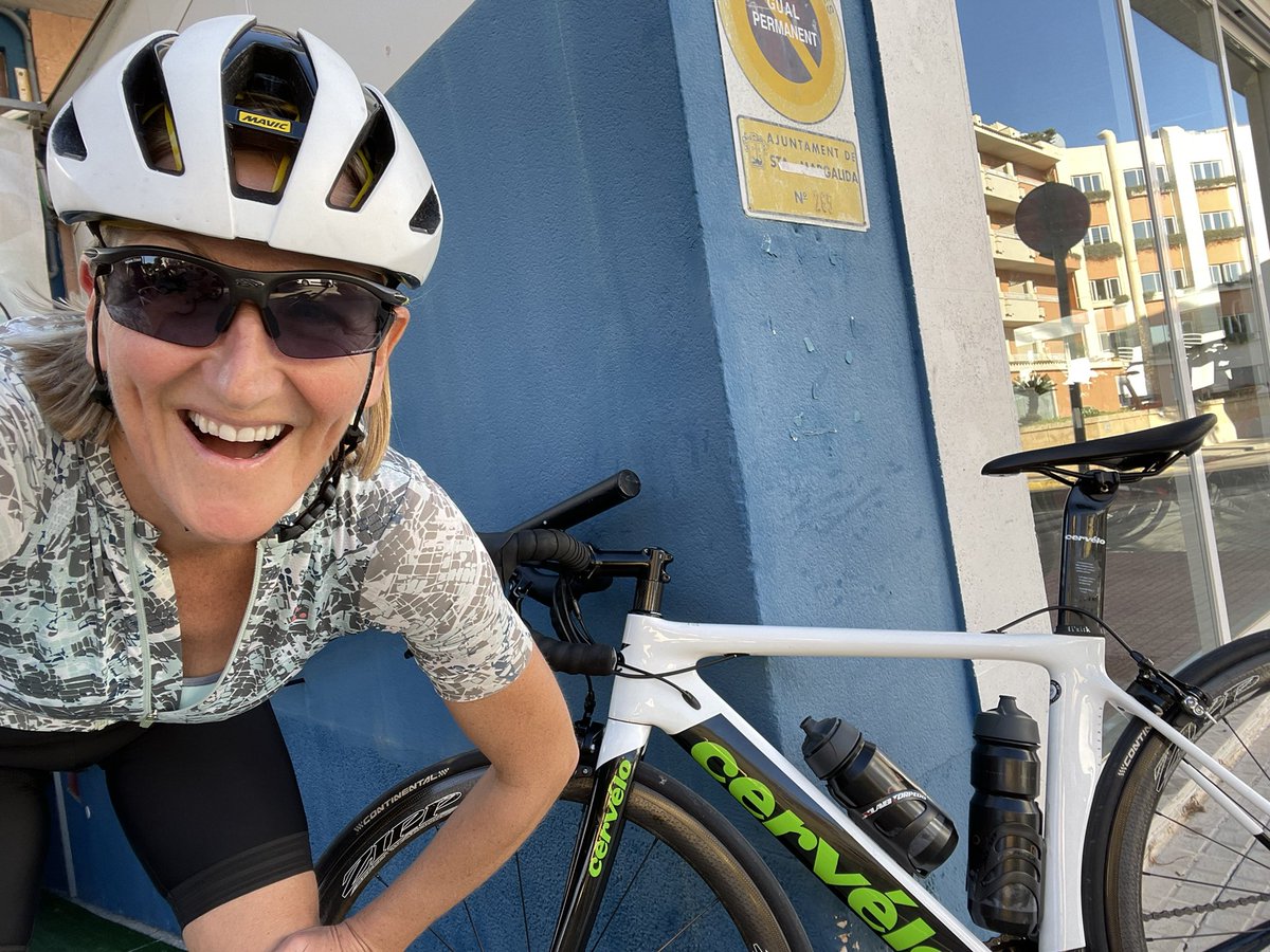 JaneHansom's tweet photo. Great to be riding my new @cervelo bike in the sun ☀️ in Mallorca with @Got_To_Tri @UK_Craft #triathlon #triathloncamp https://t.co/uXUTP7zMwa