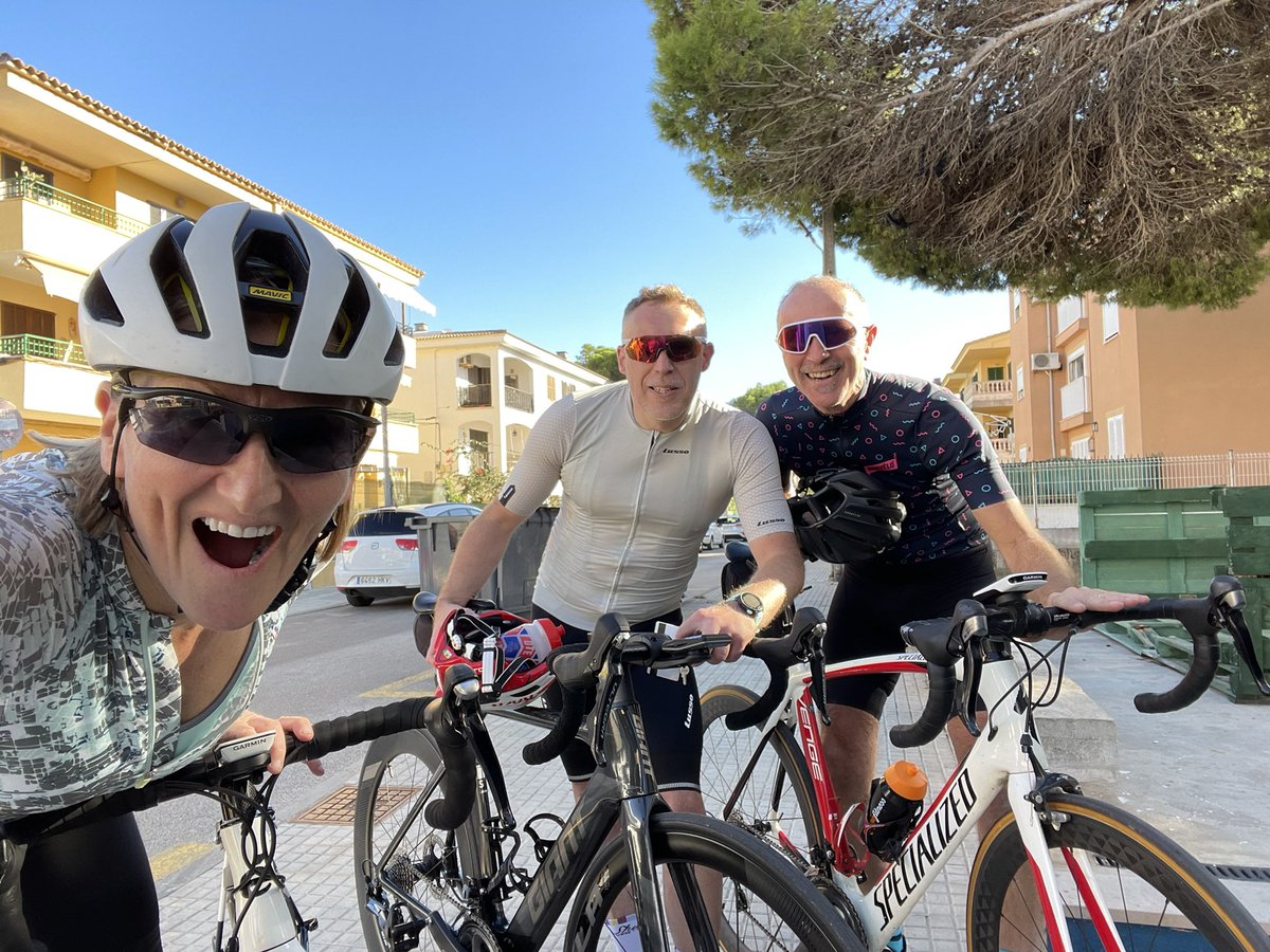 JaneHansom's tweet photo. Great to be riding my new @cervelo bike in the sun ☀️ in Mallorca with @Got_To_Tri @UK_Craft #triathlon #triathloncamp https://t.co/uXUTP7zMwa