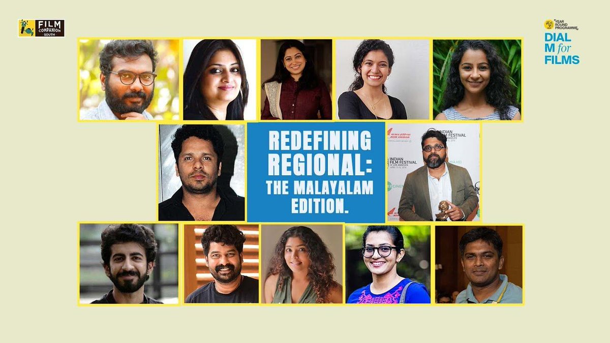 FCompanionSouth's tweet photo. This Sunday at 11 am, we drop the first video 'Redefining Regional: The Malayalam Edition' from the knowledge series by #DialMForFilms curated by @smritikiran, Artistic Director of #JioMAMI.
https://t.co/prCfgJCPqn
@MumbaiFilmFest #JioMAMIMumbaiFilmFestival
#JioMAMI2021 https://t.co/ahQx0icnM7