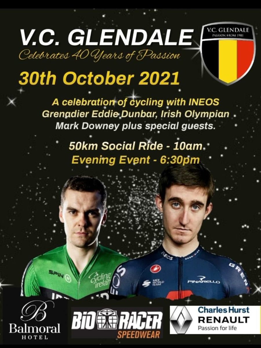 One last push for the few remaining tickets left it’s promises to be a great night with now plenty of cyclists from outside the club attending, a lot of people put a lot of their own time into this fantastic club let’s show a little support back to them by buying a ticketVCG1981