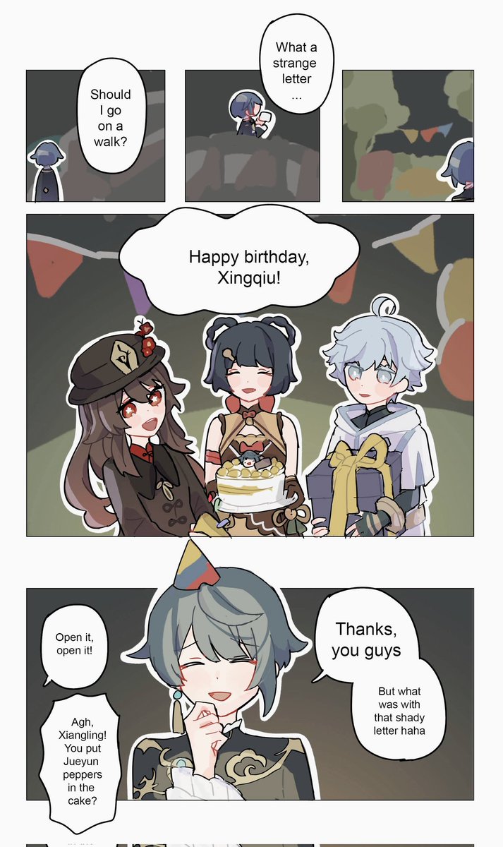 Happy birthday #Xingqiu !! Be sure to spend it well with your best friends! 