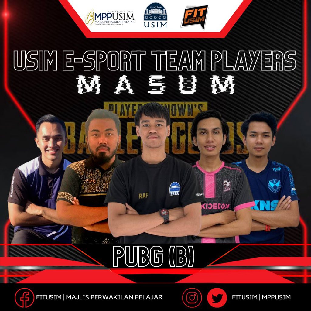 FitUSIM's tweet photo. [SELAMAT MAJU JAYA ATLET E-SPORT USIM KE KEJOHANAN MASUM]

Seramai 20 orang pelajar USIM bakal berentap merebut gelaran juara KEJOHANAN E-SPORT MAJLIS SUKAN UNIVERSITI MALAYSIA (MASUM) https://t.co/ttymGUfurJ