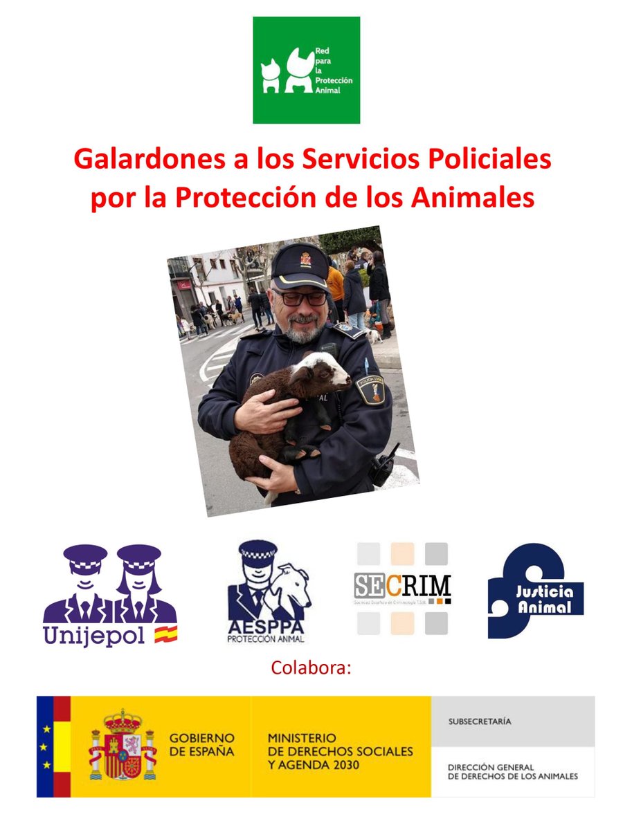 🐾 ¿Queréis conocer las candidaturas galardonadas en los IV Galardones a los Servicios Policiales por la #ProtecciónAnimal? #GalardonesRepa <a href="/REPAnimal/">REPA-Red para la Protección Animal</a> <a href="/AnimalesGob/">D. G. Derechos Animales</a> 

Aquí las tenéis todas 🥰🥰👉🏻unijepol.eu/resolucion-del…