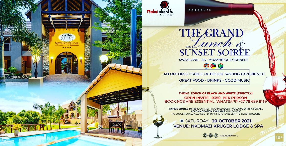 Nonto_moyane's tweet photo. Decided to bring the experience
The Grand Lunch & Sunset Soirée - Experiential Lifestyle event
Saturday, 30 October 2021
Tickets are now available
Let’s connect! Let’s massify
#Nabalabantfu #IamNkomazi #StellaArtoisBeer #SimonsigWines #BeefeaterGin https://t.co/ANbBQYzByx