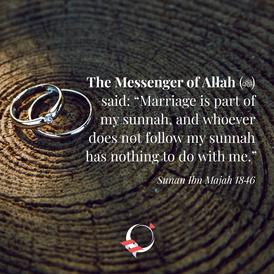 halalconnect1's tweet photo. The Messenger of Allah (ﷺ) said: “Marriage is part of my sunnah, and whoever does not follow my sunnah has nothing to do with me.” - Sunan Ibn Majah 
​
​#prophetmuhammedﷺ #prophetmuhammed #hadith #qadr #bukhari #nikab #hadeeth #sahaba https://t.co/r4YLcj7QFI