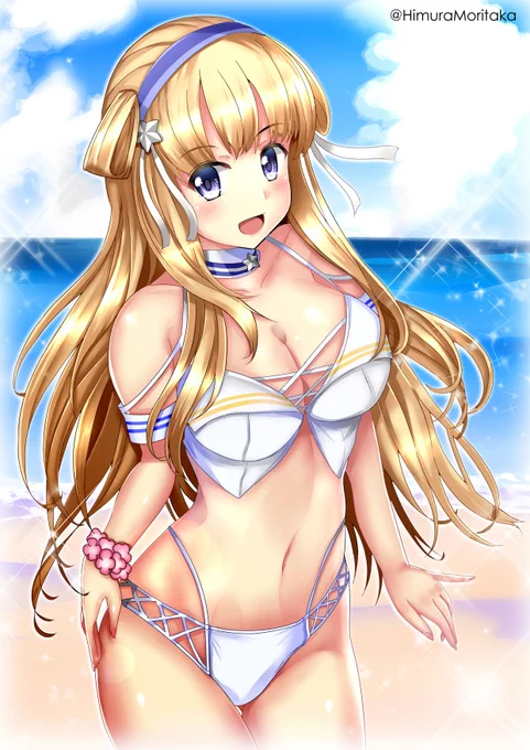 #秋だけどまだ全然暑いので水着絵再掲してもいい
水着っていいよね('∀`) 