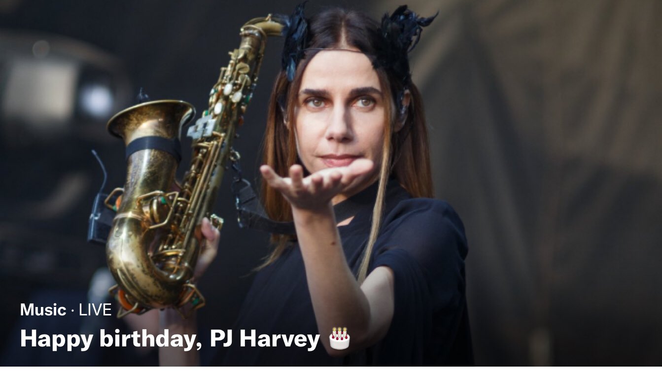 Message is greeting PJ Harvey a happy birthday, you see when you re one of the most versatile artists to emerge 