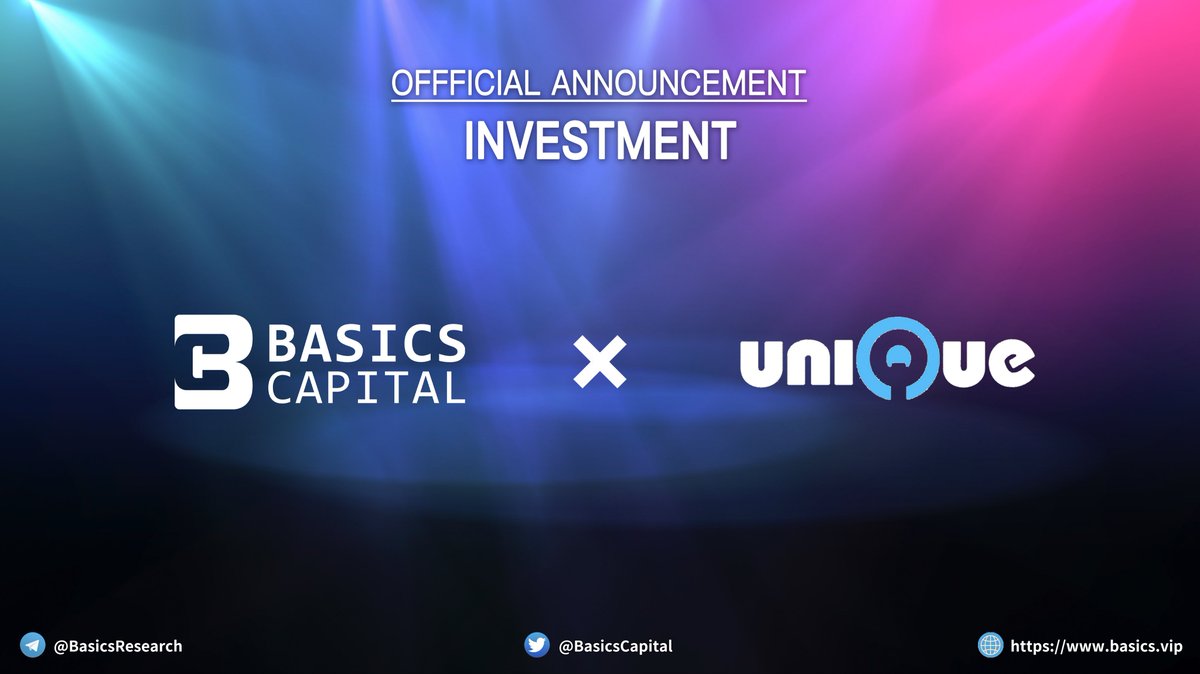 🚀Thrilled to announce our investment in Unique Network 

Unique Network is a scalable blockchain for composable NFTs with advanced economies — The NFT chain built for Polkadot and Kusama.
<a href="/Unique_NFTchain/">Unique Network</a> 👉👉 unique.network