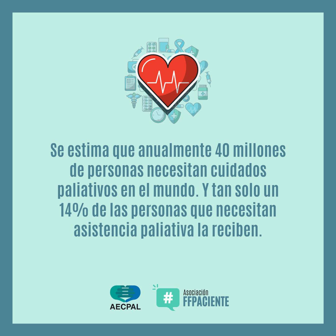 📣Los cuidados paliativos son un derecho universal

Con motivo del Día Mundial de los #CuidadosPaliativos (📅9 de octubre) desde SEMG apoyamos a <a href="/AECPAL_/">AECPAL</a> y <a href="/ffpaciente/">Asociación FFPaciente</a> en su campaña para garantizar un acceso equitativo a la atención paliativa a todas las personas que la necesitan