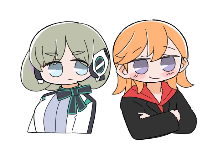 かのクゥにゼロワンのコンビ合わせたら似合いそうだなって思う落描き 