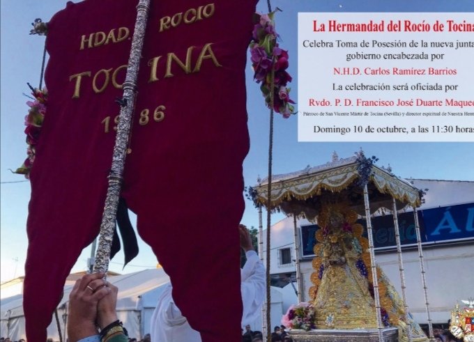 🔶 TOMA DE POSESIÓN 

Mañana domingo, al término de la Santa Misa de las 11:30, se celebrará la toma de posesión de la Junta de Gobierno que regirá los destinos de nuestra Hermandad los próximos tres años.