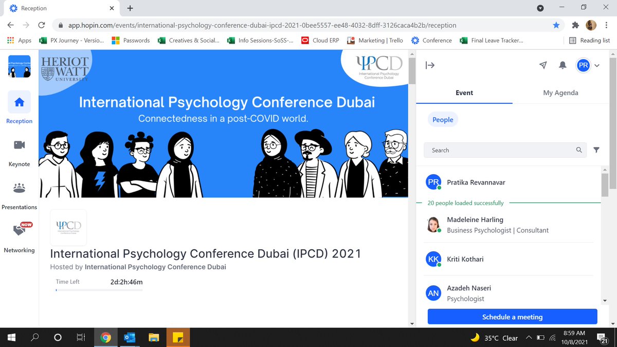HWUDubai's tweet photo. @HWPsych and @PsychDXB hosted the International Psychology Conference Dubai at the #HWUDubai campus this weekend from 8-9 October. The conference this year highlighted the theme 'Connectedness in a post-COVID world'. #ipcd_2021 #ipcd21 https://t.co/Loyrk8bTZC