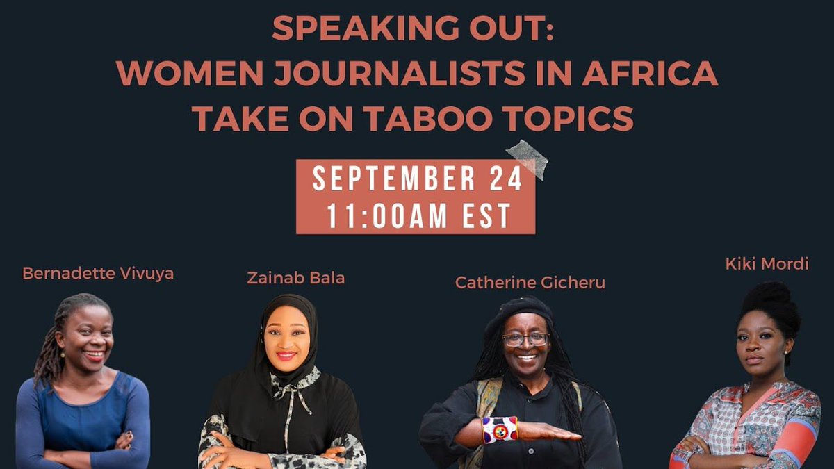 ICFJ's tweet photo. 🌍 Want to learn more about talented women journalists who are making headway in African newsrooms? Watch (or re-watch) this webinar to hear about outstanding journos’ impactful investigations and the challenges they’ve overcome: https://t.co/9dQhhWv1Z9 @ONECampaign https://t.co/ImiPE62fau