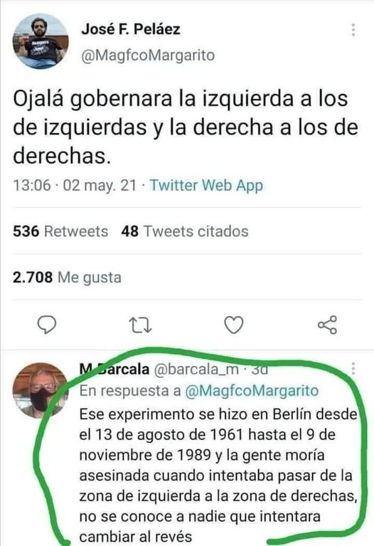 Teofilo1952's tweet photo. Un genial Zasca, aún así no aprenden. https://t.co/sUl2oJxis9