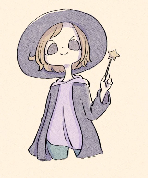 まじょ 水彩画風 