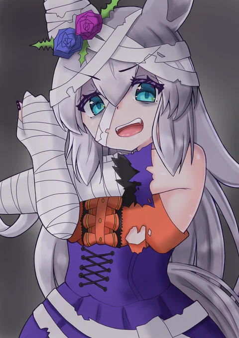 よっしゃ、いっちょ脅かしたるでぇ!

#ウマ娘 #タマモクロス 