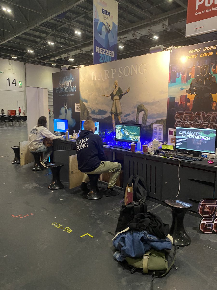 Setting up for a big day today! 

If you’re heading to <a href="/EGX/">EGX</a> today, make sure to turn left on your way in (or right on your way out) towards the rezzed zone to visit <a href="/NFTS_Games/">National Film & Television School Games Design</a> and to get your daily dose of dog content!

#indiedev #indiegame #IndieGameDev #indiegames #EGX2021