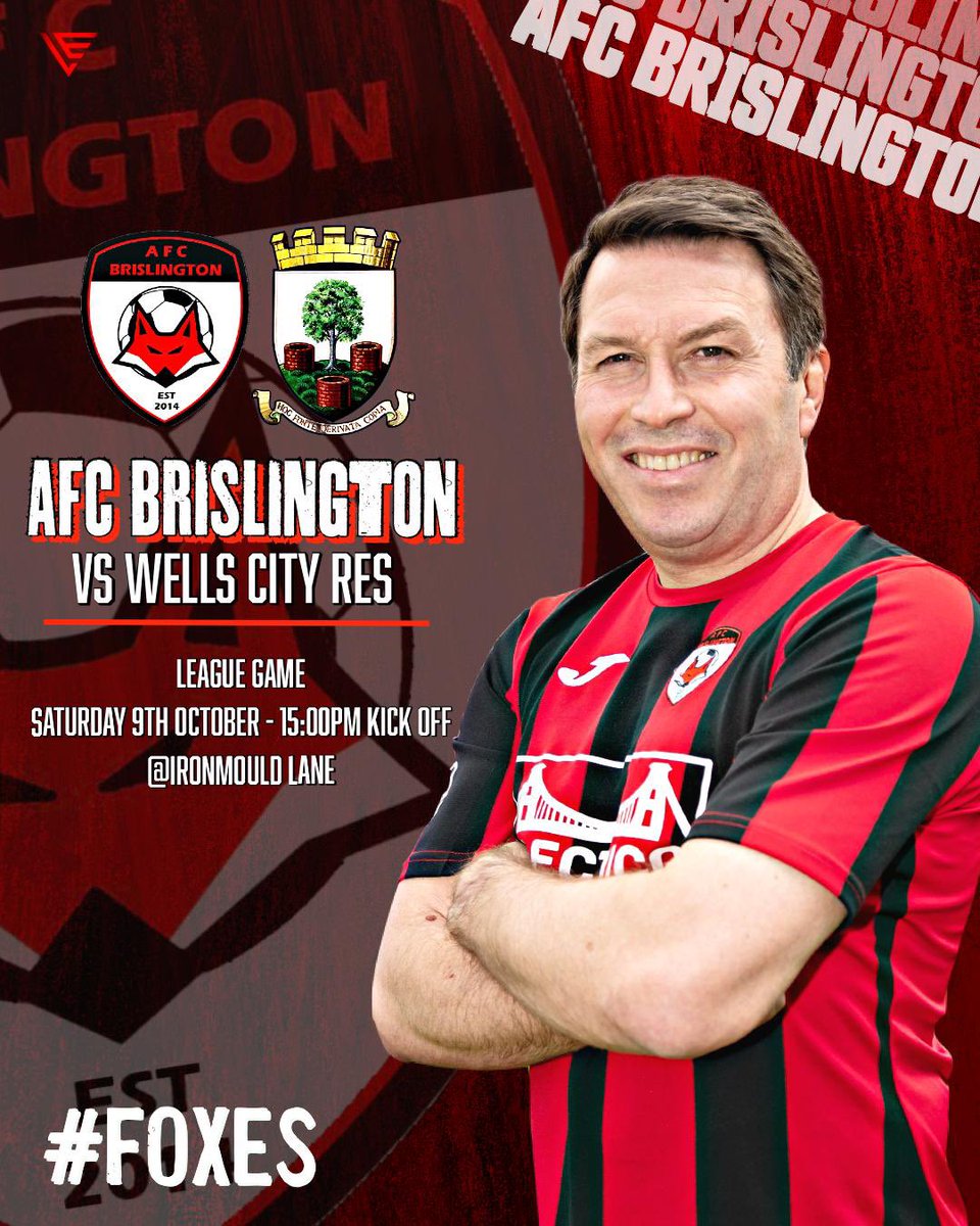 🔴 MATCHDAY ⚫️

⏰ Saturday 9th October - 3pm KO

🆚 <a href="/WellsCityRes/">Wells City Reserves</a> 

🏟 Ironmould Lane, BS31 2AD

🏆 <a href="/somersetcfl/">Somerset County FL</a> division 1 

If you’ve got no plans today get up too IML and get behind the boys!! 

#Foxes 🦊
