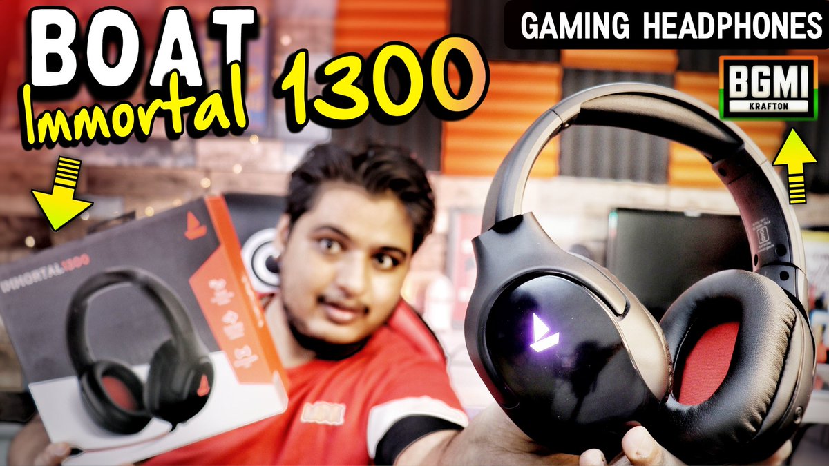 ConcernTech's tweet photo. BoAt immortal 1300 wireless gaming headphones
#boat #boatimmortal #boatimmortal1300 #boatnirvana #boatheadphones🎧 #gamingheadphones #TechConcern #immortal1300 #bgmi #bgmiindia #wireless #headphone https://t.co/AVos3D2mt8