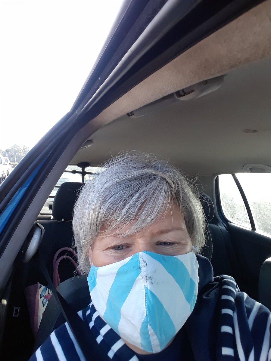 Wordsandpiglets's tweet photo. Drive thru' flu jab. Mass vaccination, most efficient. But felt bit like a piglet on weaning day! Wish they had a needlefree option 😊 #hipra #idal #intradermalvaccination https://t.co/VfX7ASvmWn