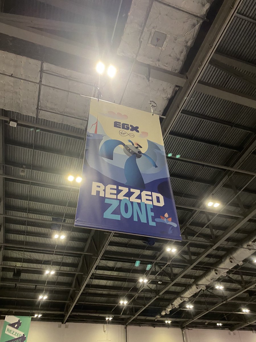 This #screenshotsaturday we’re at the real life <a href="/EGX/">EGX</a> in the <a href="/ExCeLLondon/">Excel London</a>!  Look for these two hanging from the ceiling to find our stand! We’re looking forward to meeting you!
#indiedev #indiegame #indiedev #IndieGameDev #gamedev