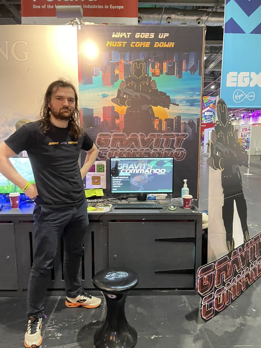 Day 3, let’s gooo 🔫 <a href="/NFTSFilmTV/">National Film and Television School</a> <a href="/NFTS_Games/">National Film & Television School Games Design</a> <a href="/egx/">EGX</a>