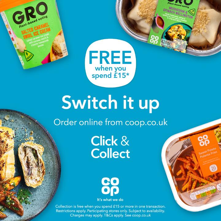 What's on the menu tonight? 
Why not switch it up and Click &amp; Collect the delicious <a href="/coopuk/">Co-op</a> Gro range from your local Co-op store 🌱 🍔
Order online 👉 coop.co.uk