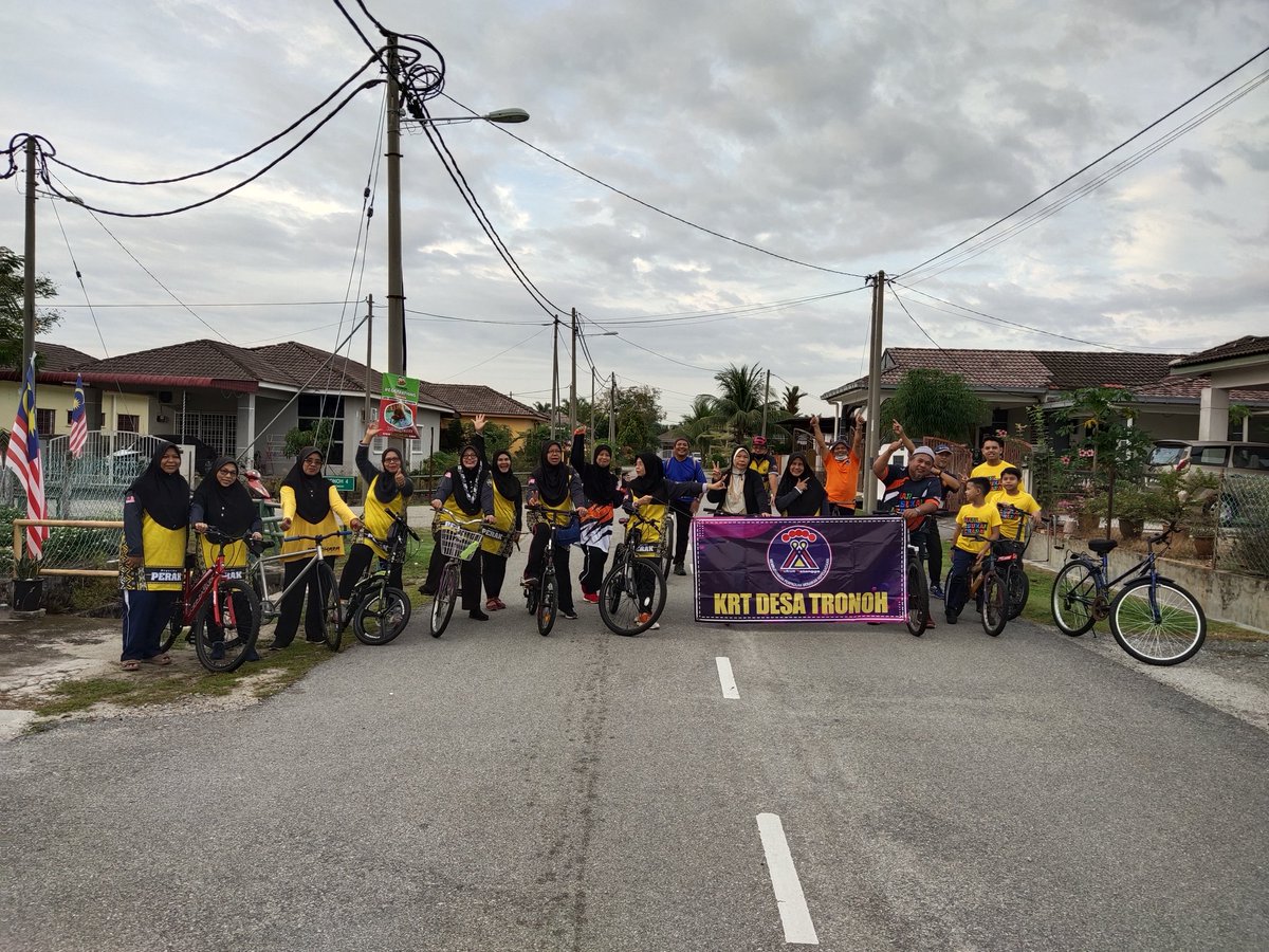 desatronoh's tweet photo. Program kayuhan sempena hari sukan negara. https://t.co/XlFceqGnqJ