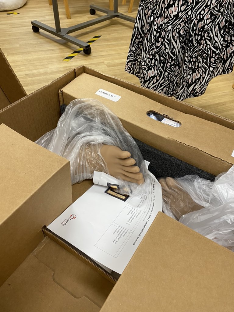 le_heuze's tweet image. Excited is an understatement! She has arrived! We would like to introduce you to the newest member of our clinical skills faculty 🤩 #nurseanne #laerdal @PreRegJersey @PreregUc @DegreeHCSJersey @JulieMesny @ChiefNurseJsy @jessiem11898218 @VTCJsy @MedEdJersey @resuservicejsy