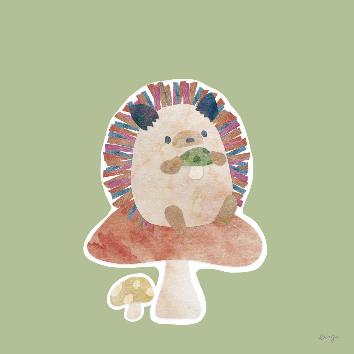 えりんぎ ゆるかわイラスト Eringi Illust Twitter