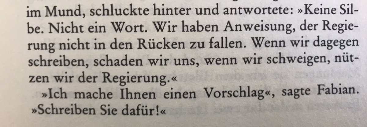 Liebe <a href="/BILD/">BILD</a>, habe gerade in Erich Kästners Fabian gefunden warum ihr nicht über #Kurz und #Oesterreich schreibt. Bitte, gerne. <a href="/BILDblog/">BILDblog</a> #