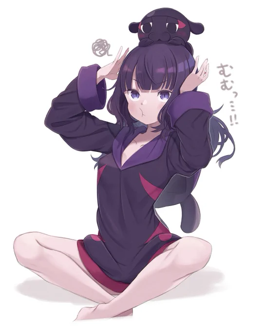『とと様、おれの頭に乗るんじゃねェヨ!』
🐙:ジ~.... 