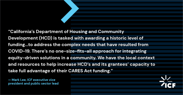 marcialiu2005's tweet photo. Great news that the expert team at @ICF will be supporting @California_HCD to distribute CARES Act funds to meet critical community needs. https://t.co/jWrLmP39tX https://t.co/E7DAMxUAnK