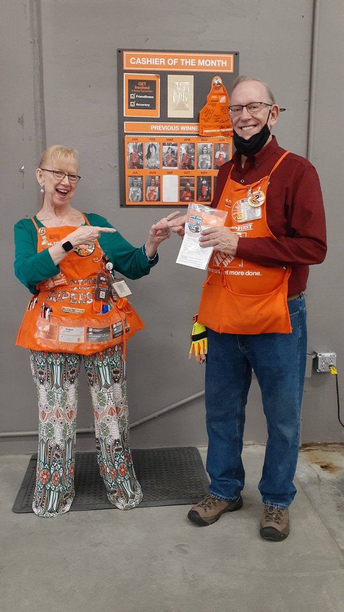 So incredibly PROUD to work with these two cashiers. Miss Wanda D, last year's Regional winner and THIS year,  we get to brag about Don S. claiming the District title.  Y'all are beyond awesome!
<a href="/cole91960676/">Cole SM at Clayton Home Depot 8412</a> <a href="/hollytate122/">pump fun</a> <a href="/AmiRumsey/">AmyRumsey@THD#8412</a> <a href="/homedepot8412/">Homedepot8412</a> <a href="/Shanda668/">Shanda66_#8412</a> <a href="/THD_Shauna/">Shauna Roberts 🦄</a>