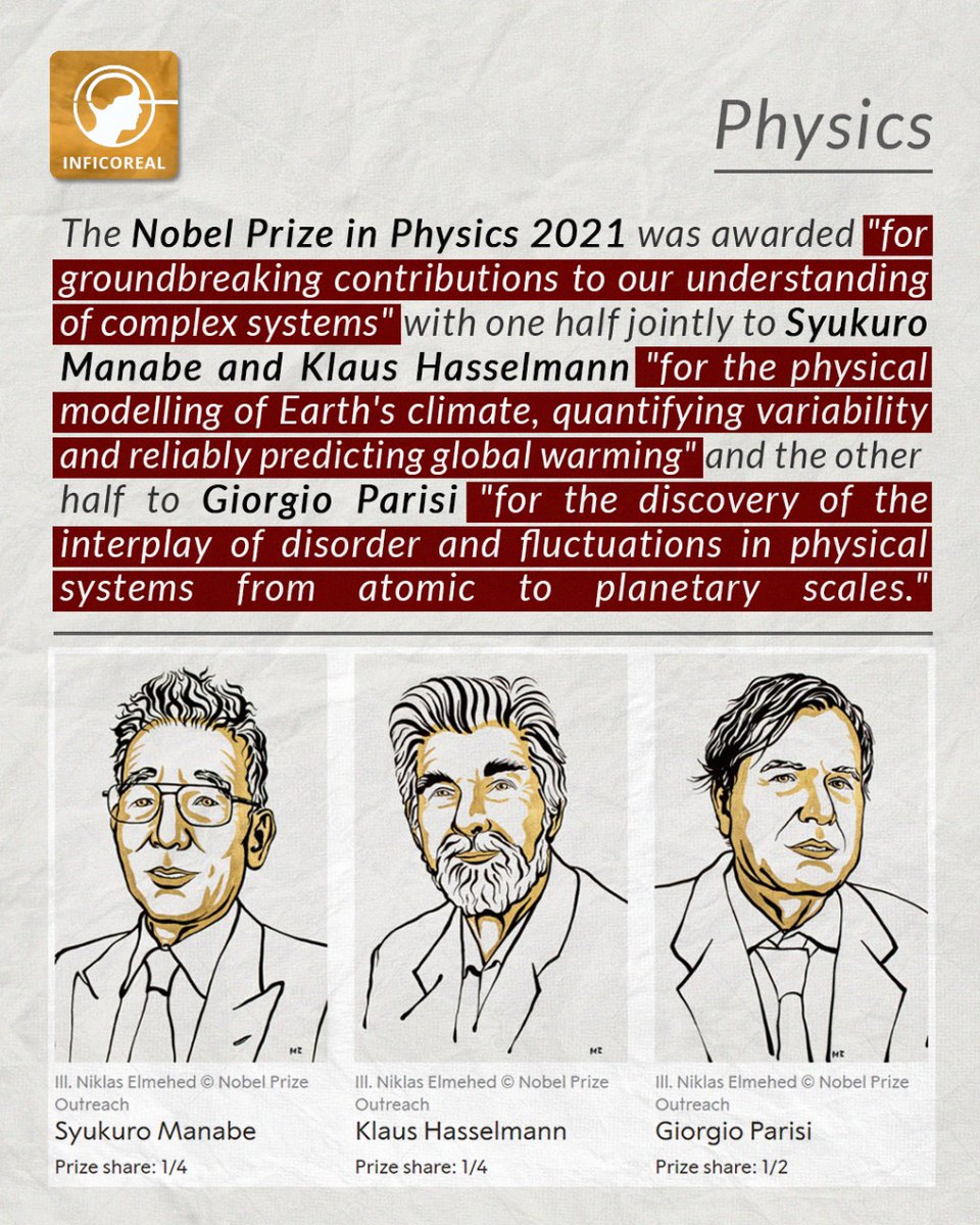 inficoreal's tweet photo. #Physics #nobelprize2021 
#inficoreal

https://t.co/UoF8hXD2eE I https://t.co/1HKgAoFhOa I https://t.co/R3LpB0nJiI I https://t.co/disgRJFvE8 | https://t.co/yTgF3V0Y4C | https://t.co/KtxAr5Tt22 https://t.co/qoUqBOWDdz