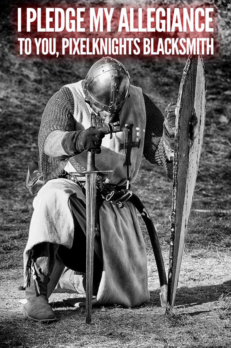 SacredShifters's tweet photo. @PixelKnightsNFT #meme #nft #art
Bow to the Blacksmith. https://t.co/p6zDYTdFtR
