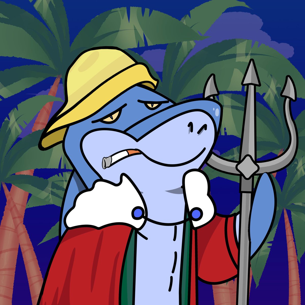 HetMargarette's tweet photo. @SolantisNFTs  mann, my shark can smoke on land :d https://t.co/HAjGtjElVj