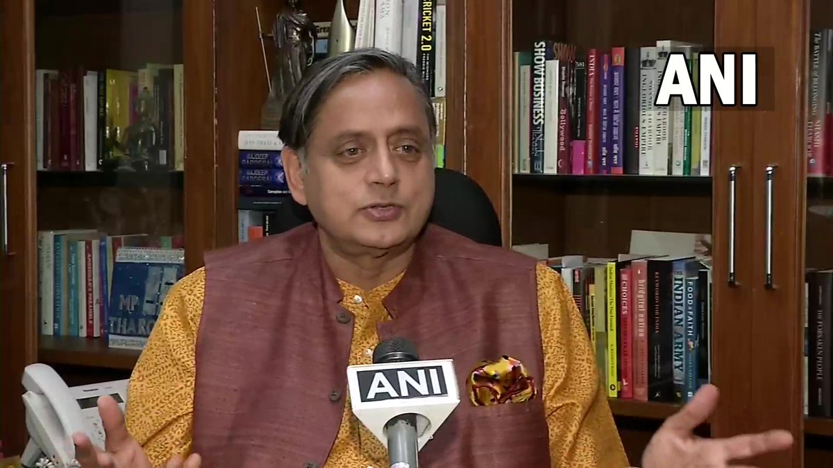 ANI's tweet photo. Congress MP Shashi Tharoor has been appointed the chairman of Parliamentary Committee on Information Technology again, despite BJP MPs demand for his removal 

(File photo) https://t.co/hxMyAb9PvF