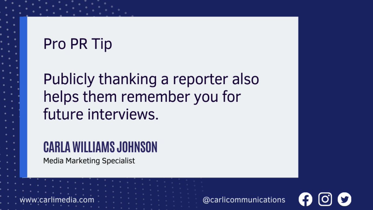 CarliComm's tweet image. #prbasics