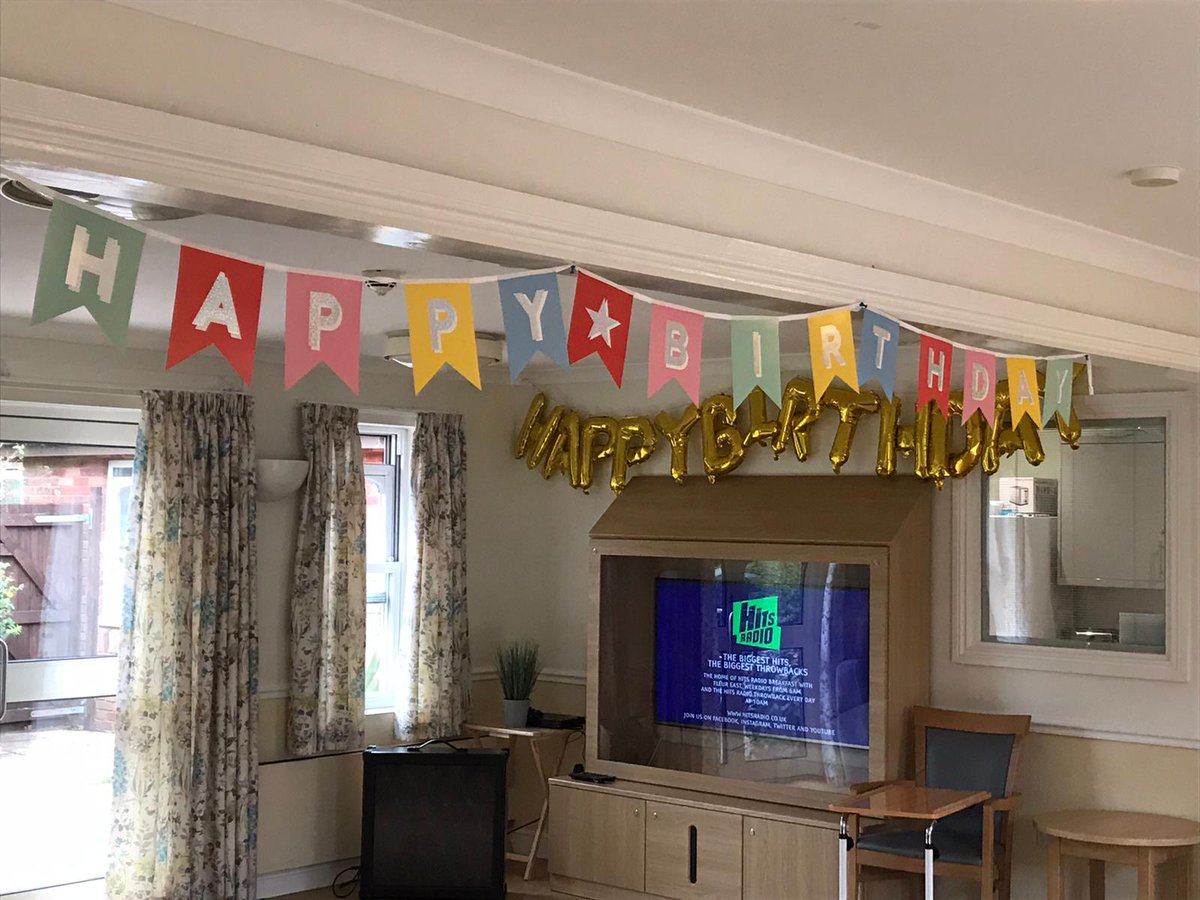 HWHCTChurchview's tweet photo. We do love a birthday at Churchview; every birthday should be celebrated and we are more than happy to eat cake, sing, play music and celebrate another year spent with our service users! These are the decorations for 3 birthdays this week 🎉 
@ArnoldLeoni @Katyjane45 @HWHCT_NHS https://t.co/boG9ba5hLv